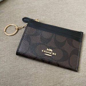 Authentic Coach Card Case Key Ring